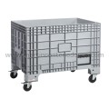 Stacking box plastic with wheels 1200x800x920/644 mm