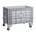 Stacking box plastic with wheels 1200x800x920/644 mm