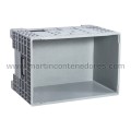 Stacking box plastic with wheels 1200x800x920/644 mm