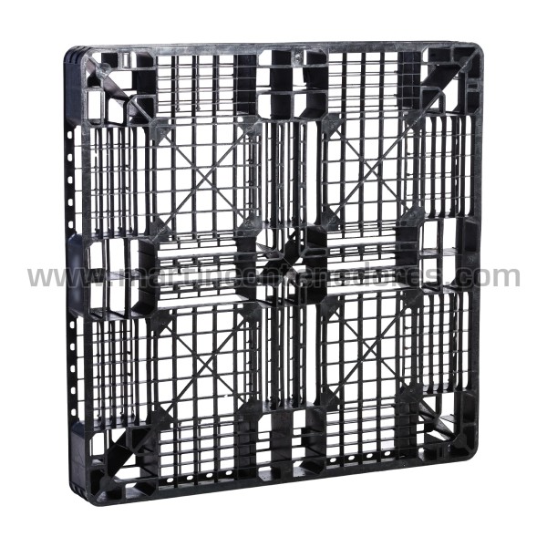 Perforated plastic pallet 1100x1100x120 mm