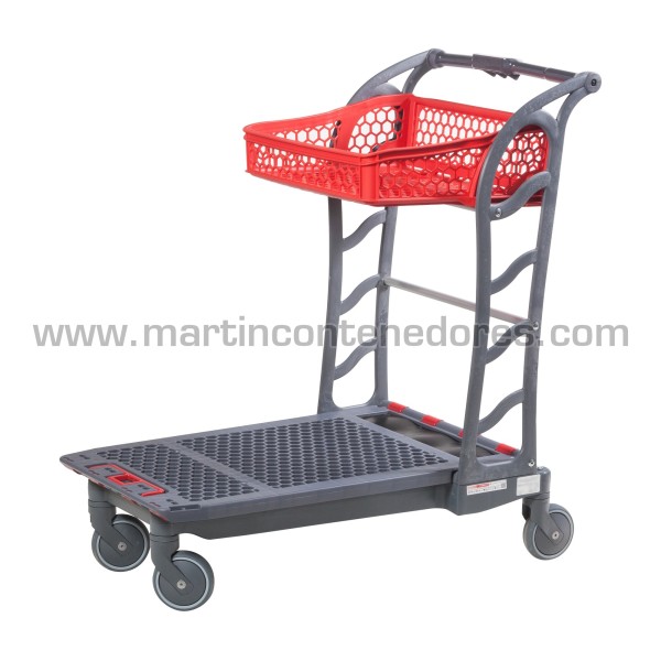 Chariot de picking avec 1 panier 1014x585x1052 mm