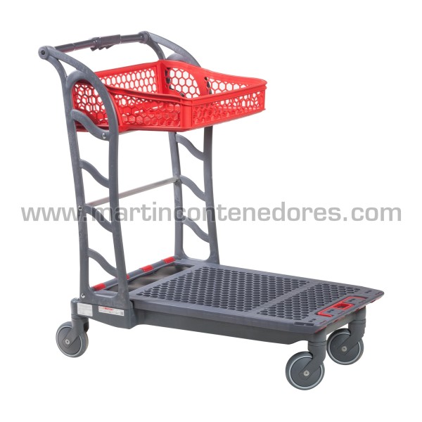 Chariot de picking avec 1 panier 1014x585x1052 mm