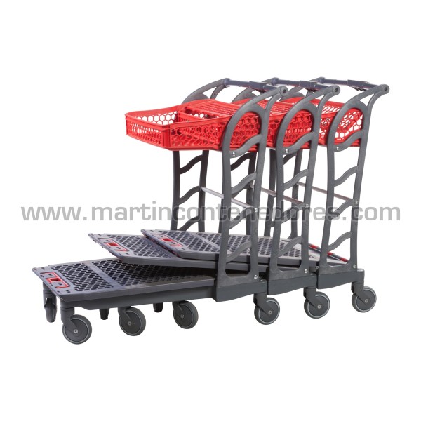 Chariot de picking avec 1 panier 1014x585x1052 mm