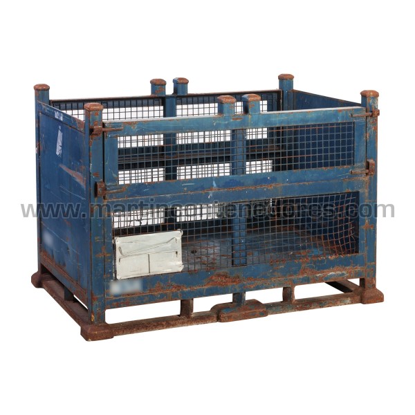 Mesh stillages with 2 flaps 1160x770x760/620 mm