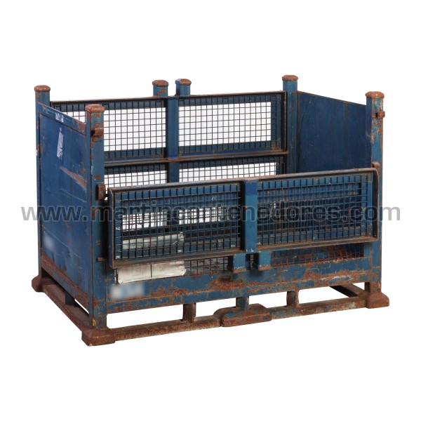 Mesh stillages with 2 flaps 1160x770x760/620 mm