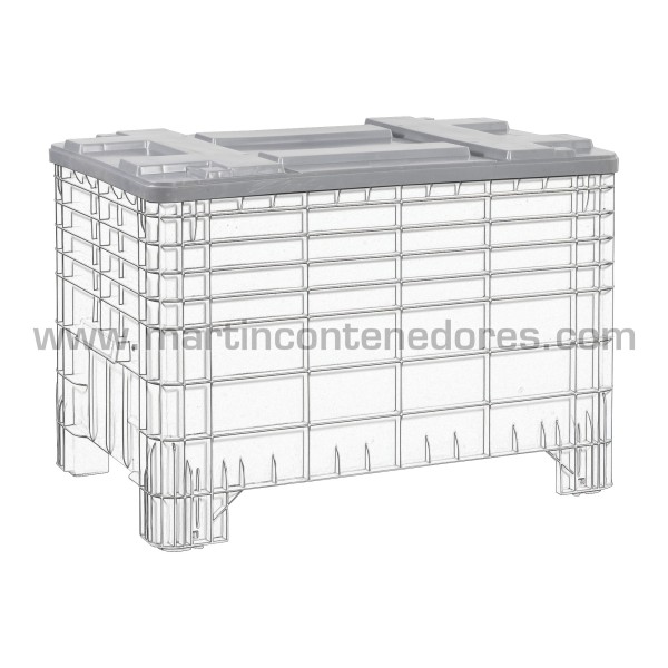 Lid plastic for stacking box plastic 1200x800 mm