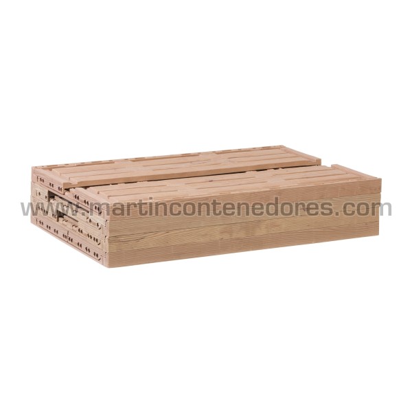 Caja ranurada plegable 600x400x163/156 mm