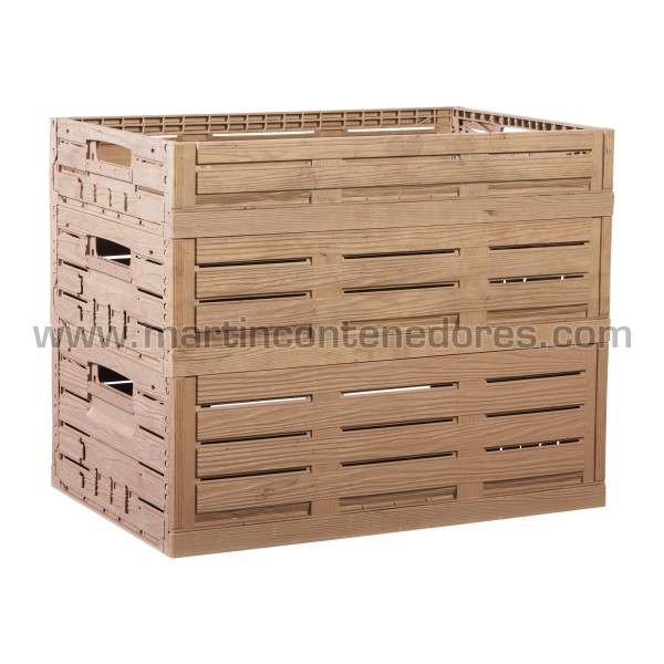 Caja ranurada plegable 600x400x163/156 mm