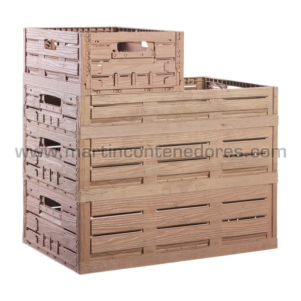 Caja ranurada plegable 400x300x163/156 mm