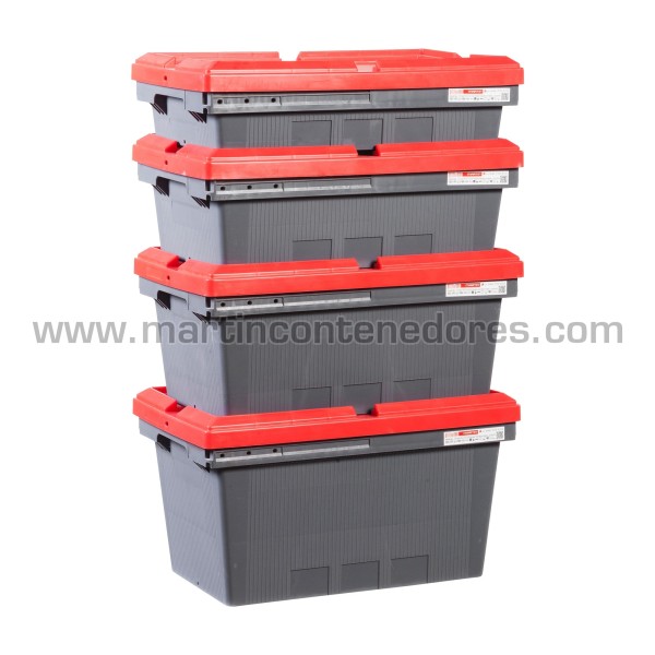 Pharma box plastic with lid 490x300x210/206 mm