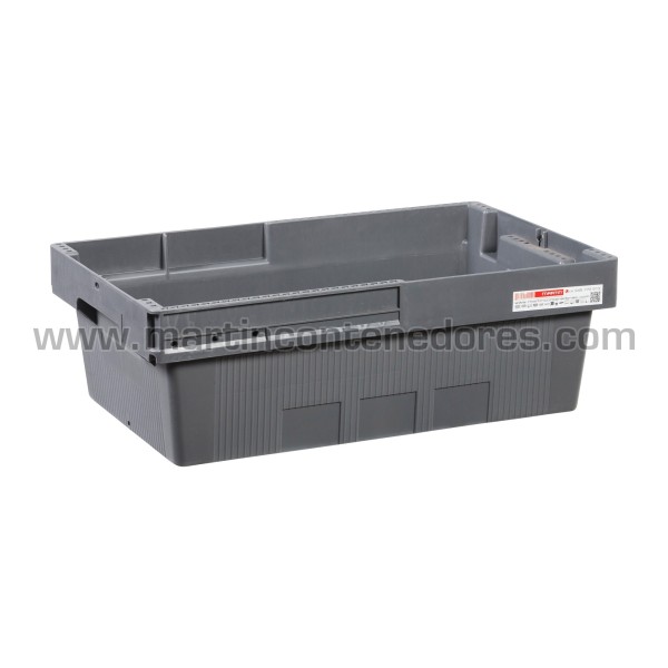 Caja plástica Pharma con tapa 490x300x160/156 mm