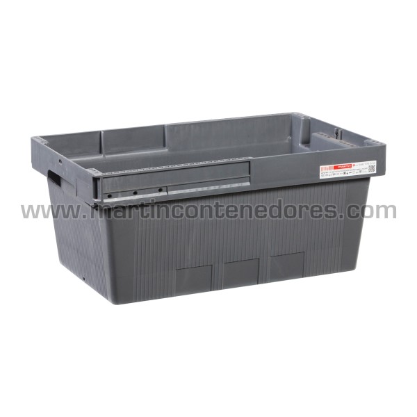 Caja plástica Pharma con tapa 490x300x210/206 mm