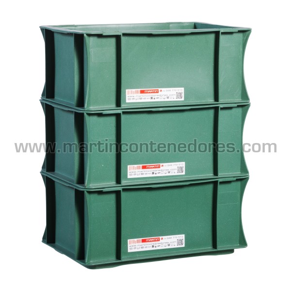 Caja plástica Euro-norma 300x200x130/115 mm