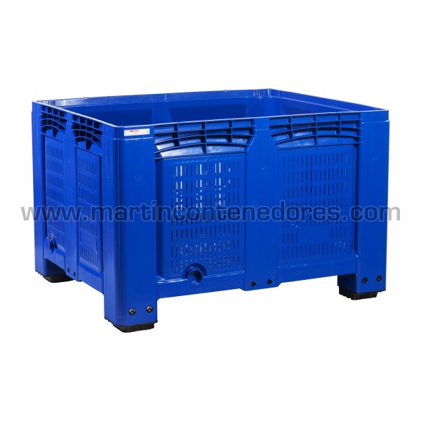 Perforated plastic box 1200x1000x780/588 mm 4 feet