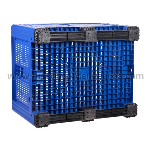 Plastic perforated box 1200x1000x789/610 mm 2 runners