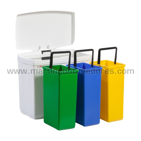 Ecoponto de reciclagem 490x305x450 mm