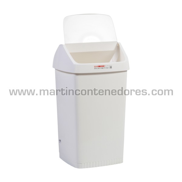 Contenedor reciclaje 39 litros 355x350x630 mm