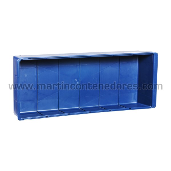 Storage bin plastic 600x230x100/84 mm