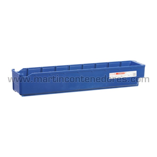 Storage bin plastic 500x94x82/70 mm