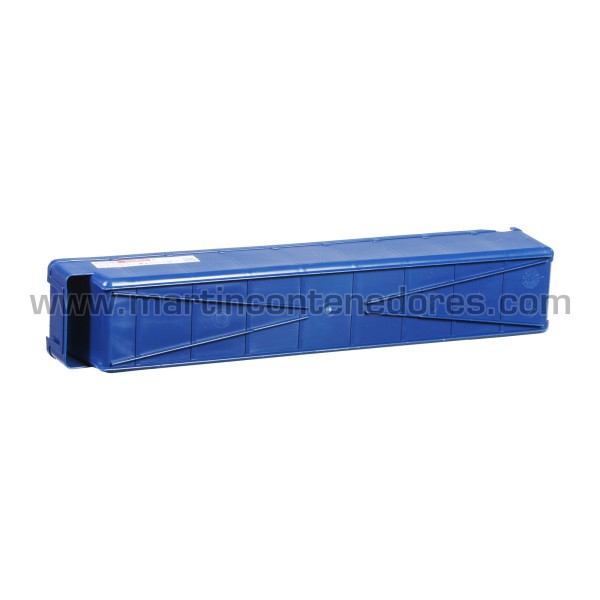 Storage bin plastic 500x94x82/70 mm