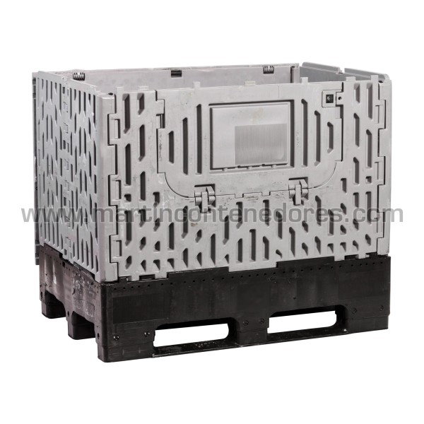 Foldable box plastic 1200x800x1022/822 mm