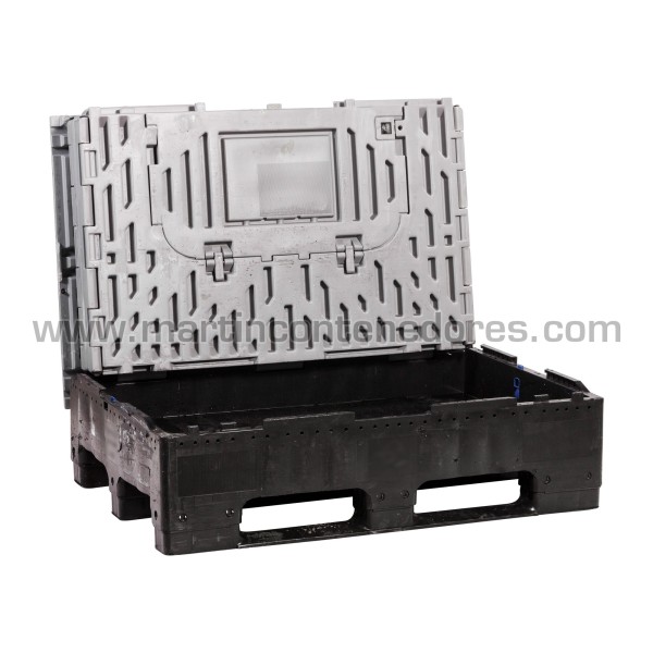 Foldable box plastic 1200x800x1022/822 mm