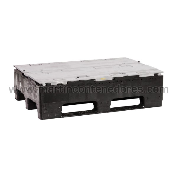 Foldable box plastic 1200x800x1022/822 mm