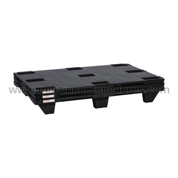 ONE-WAY Lightweight nestable plastic pallet 1200x800x140 mm