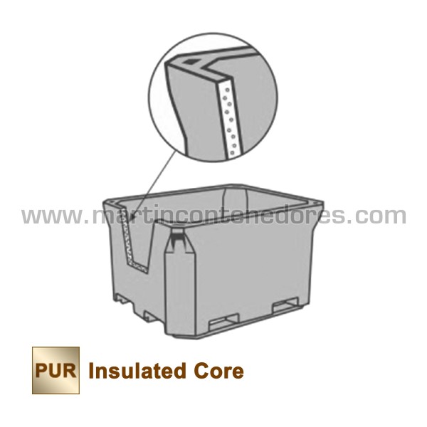 Conteneur Isotherme ATP-IR 125 litres