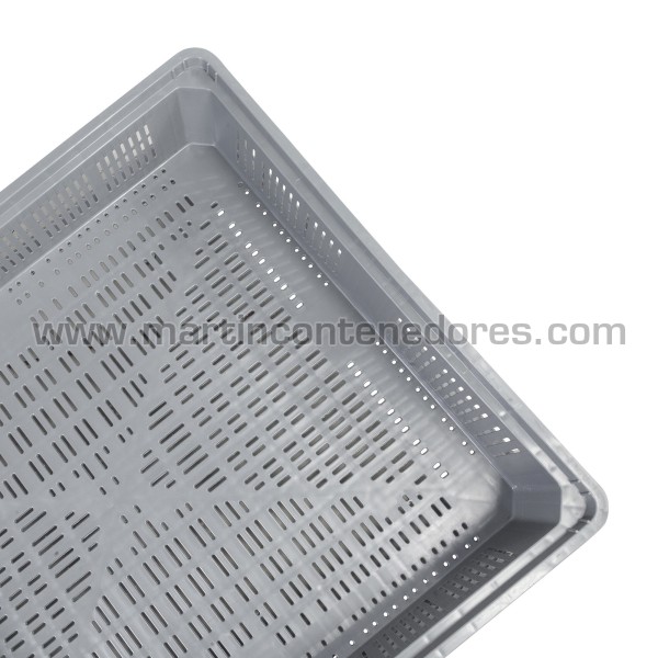 Perforated box plastic 1200x1000x385/220 mm 4 feet