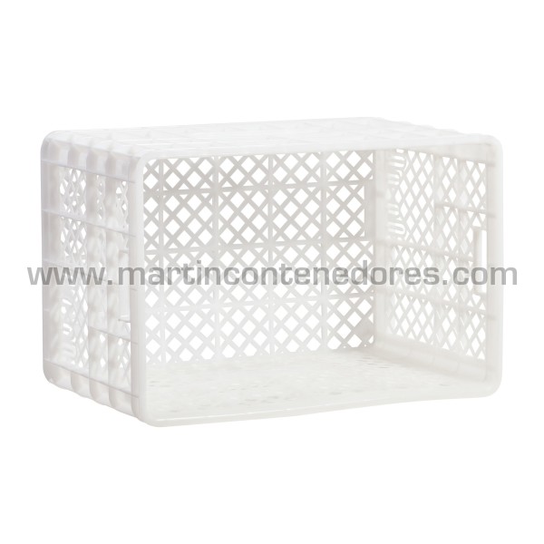 Perforated plastic crate 600x400x400/385 mm