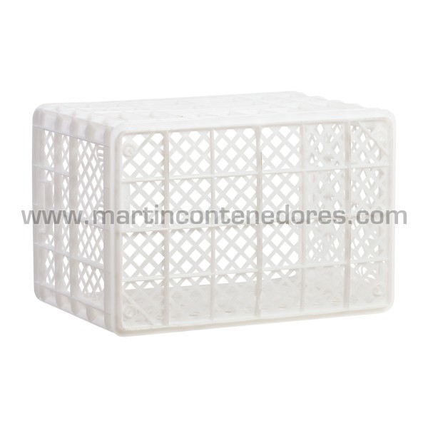 Perforated plastic crate 600x400x400/385 mm