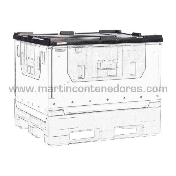 Plastic lid 1210x1010x61 mm for stacking box