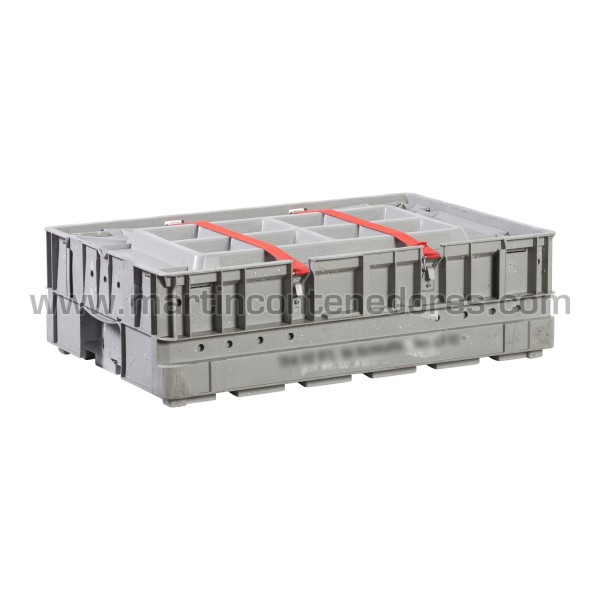 Caja plástica C-KLT GGVS 6417 600x400x174/125 mm