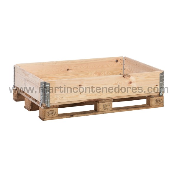 Wooden pallet collars 2 boards 1200x800x195 mm