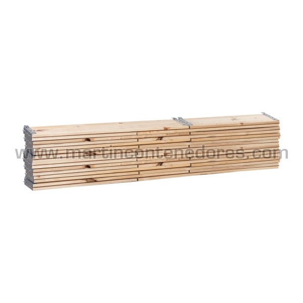 Cerco palet madera 2 tablas 1200x800x195 mm