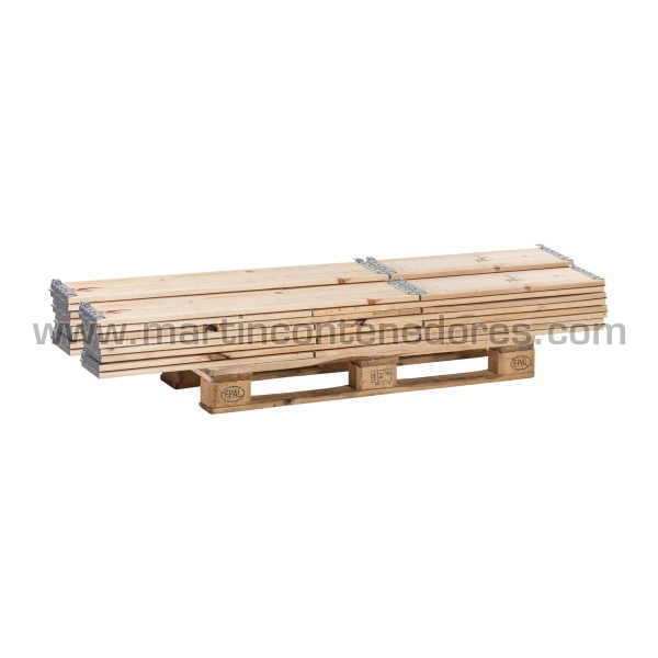 Cerco palet madera 2 tablas 1200x800x195 mm