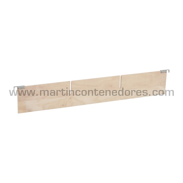 Wooden divider 1200x195 mm with 2 incisions for pallet collars