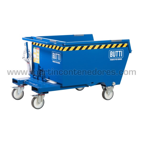 Tilting container with wheels 500 liters