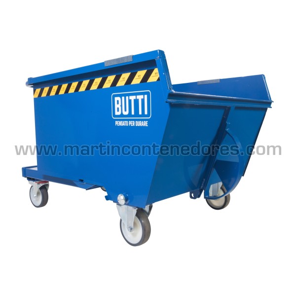 Tilting container with wheels 500 liters