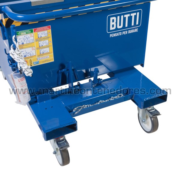 Tilting container with wheels 500 liters