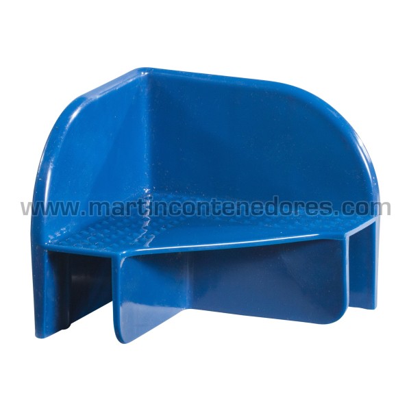 Plastic corner piece for pallet collars wooden