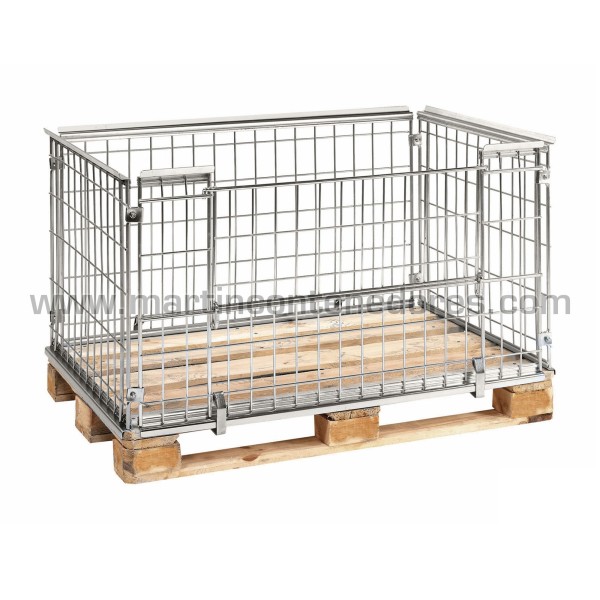 Collapsible adaptable to wooden pallet 1220x820x870/850 mm