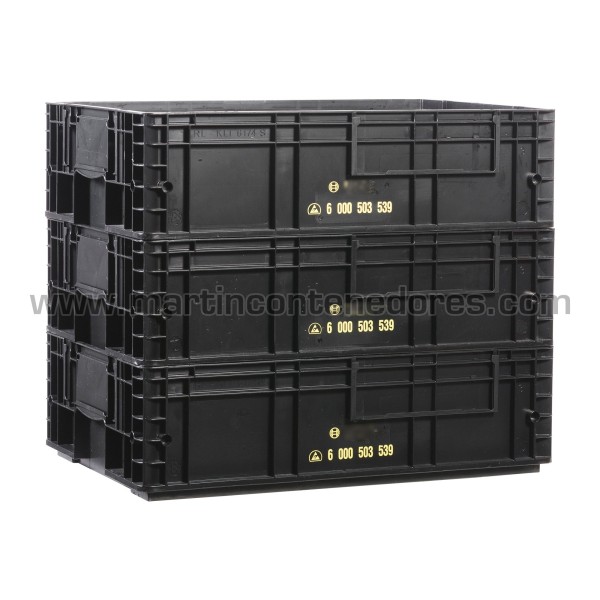 Caja plástica ESD RL-KLT 6174 600x400x174/156 mm