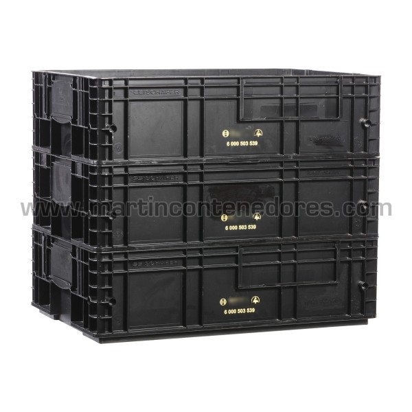 Caja plástica ESD RL-KLT 6174 600x400x174/156 mm