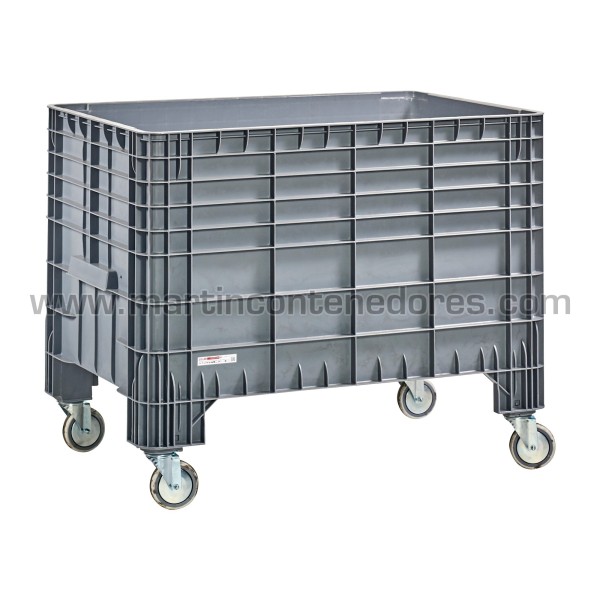 Box plastic with wheels 1200x800x960/650 mm