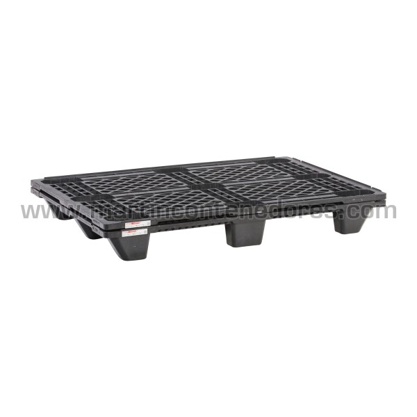 Perforated nestable ONE-WAY plastic pallet 1200x800x133 mm