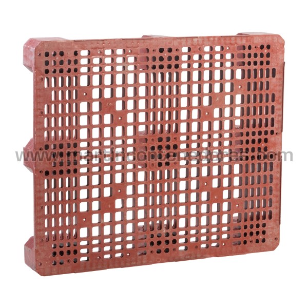 Perforated plastic pallet 1200x1000x140 mm 9 feet