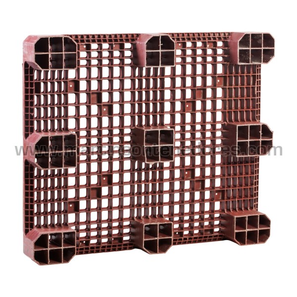 Perforated plastic pallet 1200x1000x140 mm 9 feet