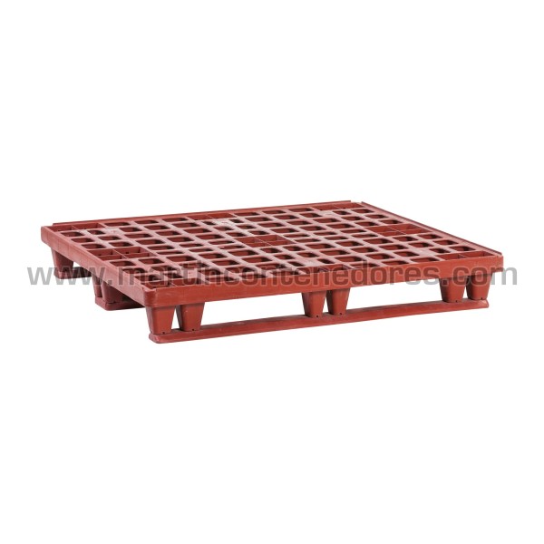 Lightweight perforated plastic pallet 1200x1000x170 mm 3 runners